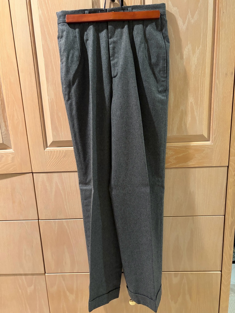 Ralph Lauren Gray Wool Trousers